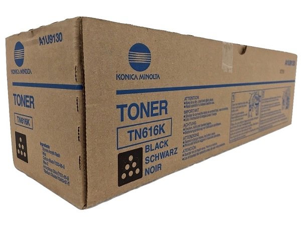 Konica Minolta A1U9130 (TN616K) Black Toner Cartridge 60,000 page yield