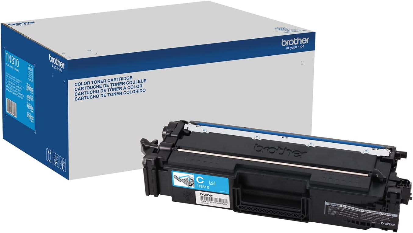 TN810XLC Brother TN810XLC Original High Yield Laser Toner Cartridge - Cyan - 1 Each