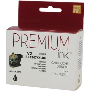NCBRLC107BK Premium Ink Ink Cartridge - Alternative for Brother - Black