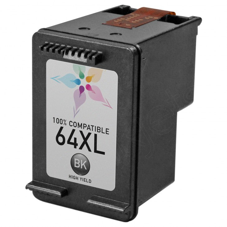 IMPERIAL BRAND Compatible ink cartridge for HP N9J92AN (HP 64XL) High Yield Black Ink Cartridge
