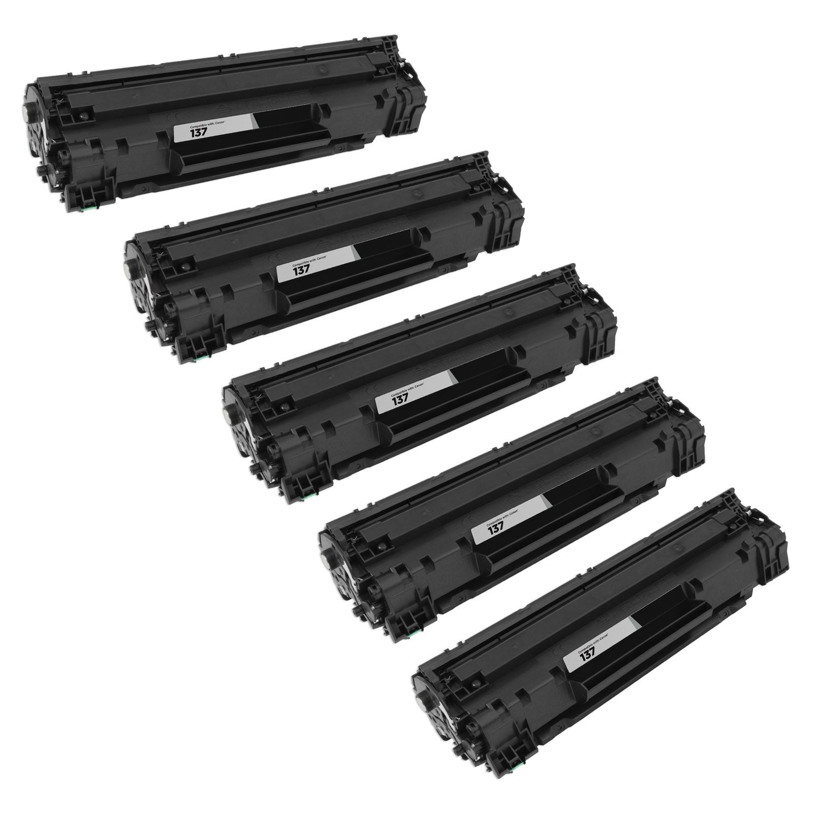 137 IMPERIAL BRAND 5 PACK CANON 137 LASER TONER 9435B001 2400 PAGES