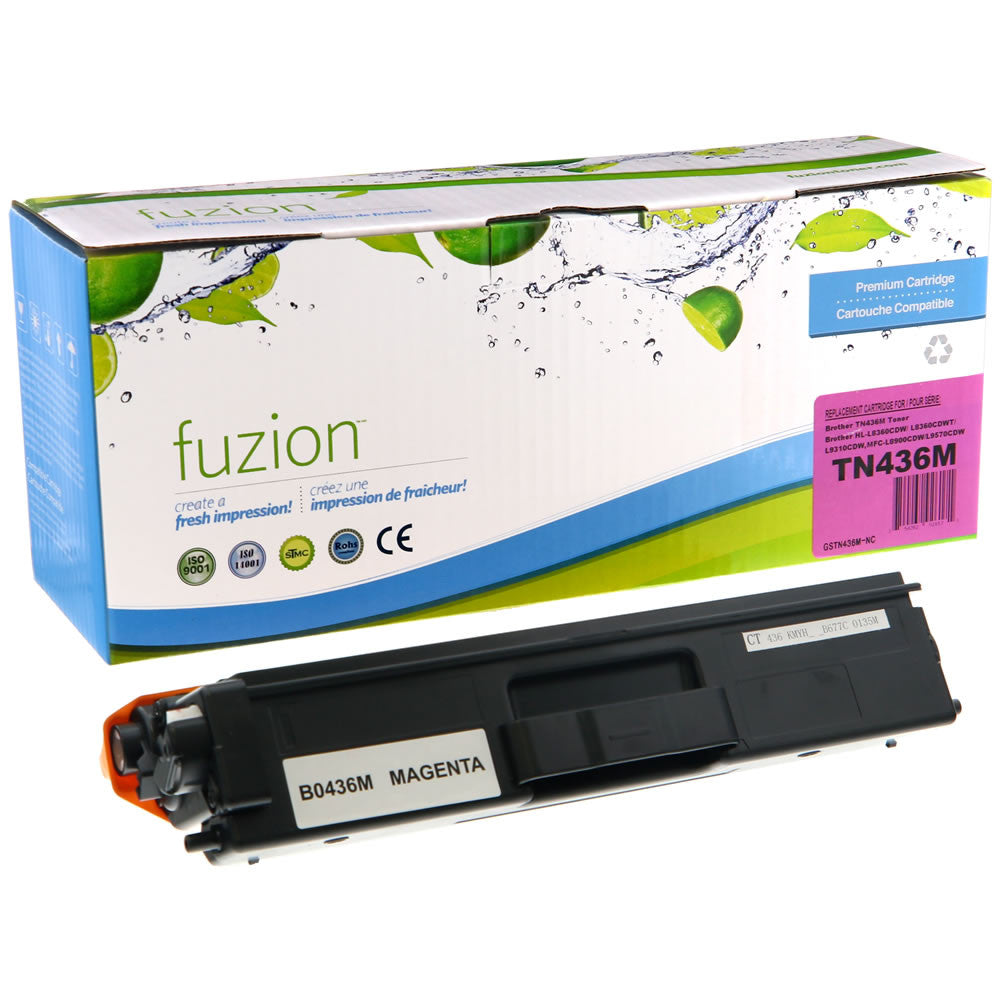FUZION Brand Brother TN436M Compatible Toner - Magenta