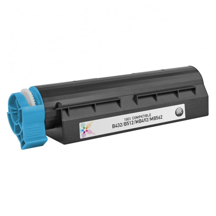 45807110 IMPERIAL BRAND Compatible Black Laser Toner Cartridge (12,000 Pages) for Okidata 45807110