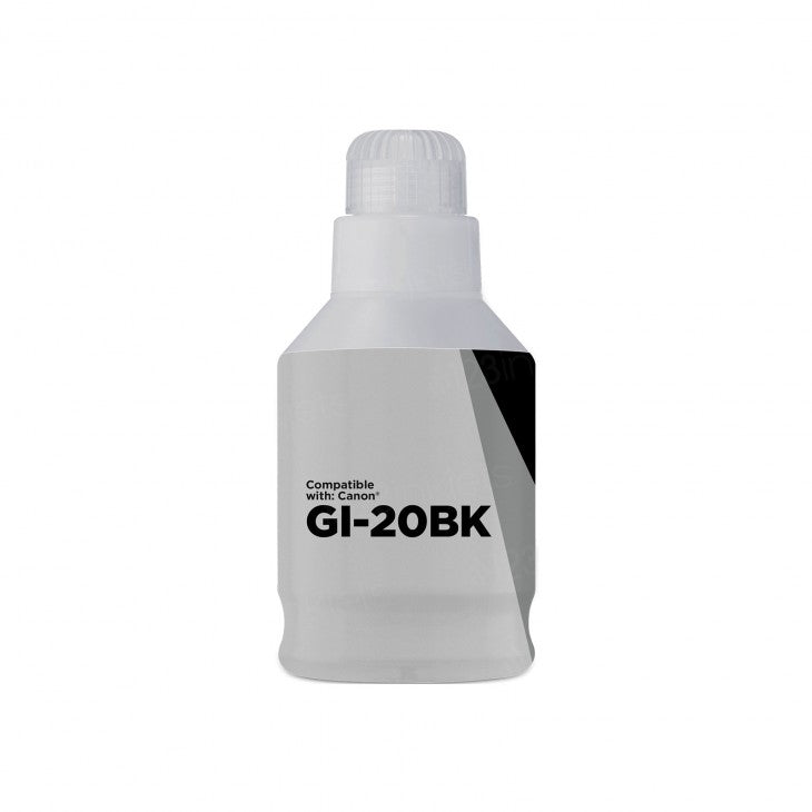 GI-20BK IMPERIAL BRAND Canon Black Pigment Ink Bottle compatible with  3383C001 (GI-20Bk)