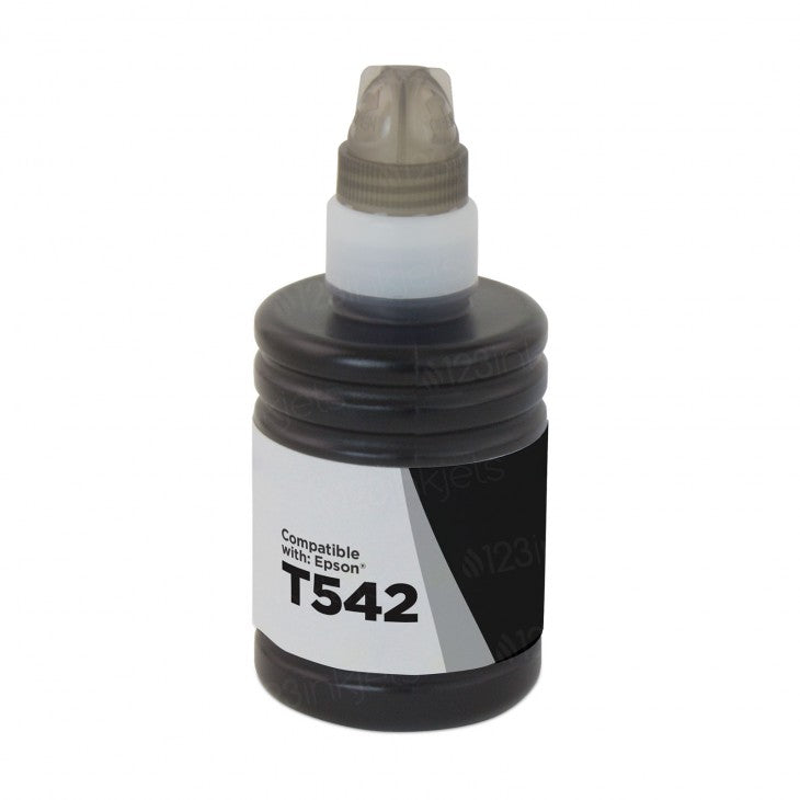 IMPERIAL BRAND Compatible Epson T542120 (542) 140 mL Black Ink Bottle