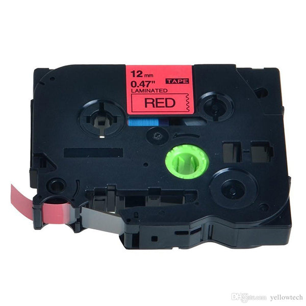 TZE431 IMPERIAL BRAND TZE-431 Black on Red 12mm Tape for P-Touch Label Makers